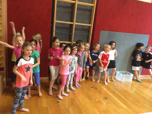 Kindergarten im Haus zu Besuch 